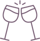 wine glasses icon
